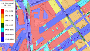 Urban coverage of an IOT network